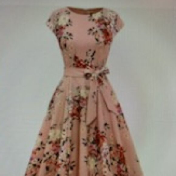 Dress Tells Flowers Cocktail Dress - size M NWOT - Picture 8 of 9
